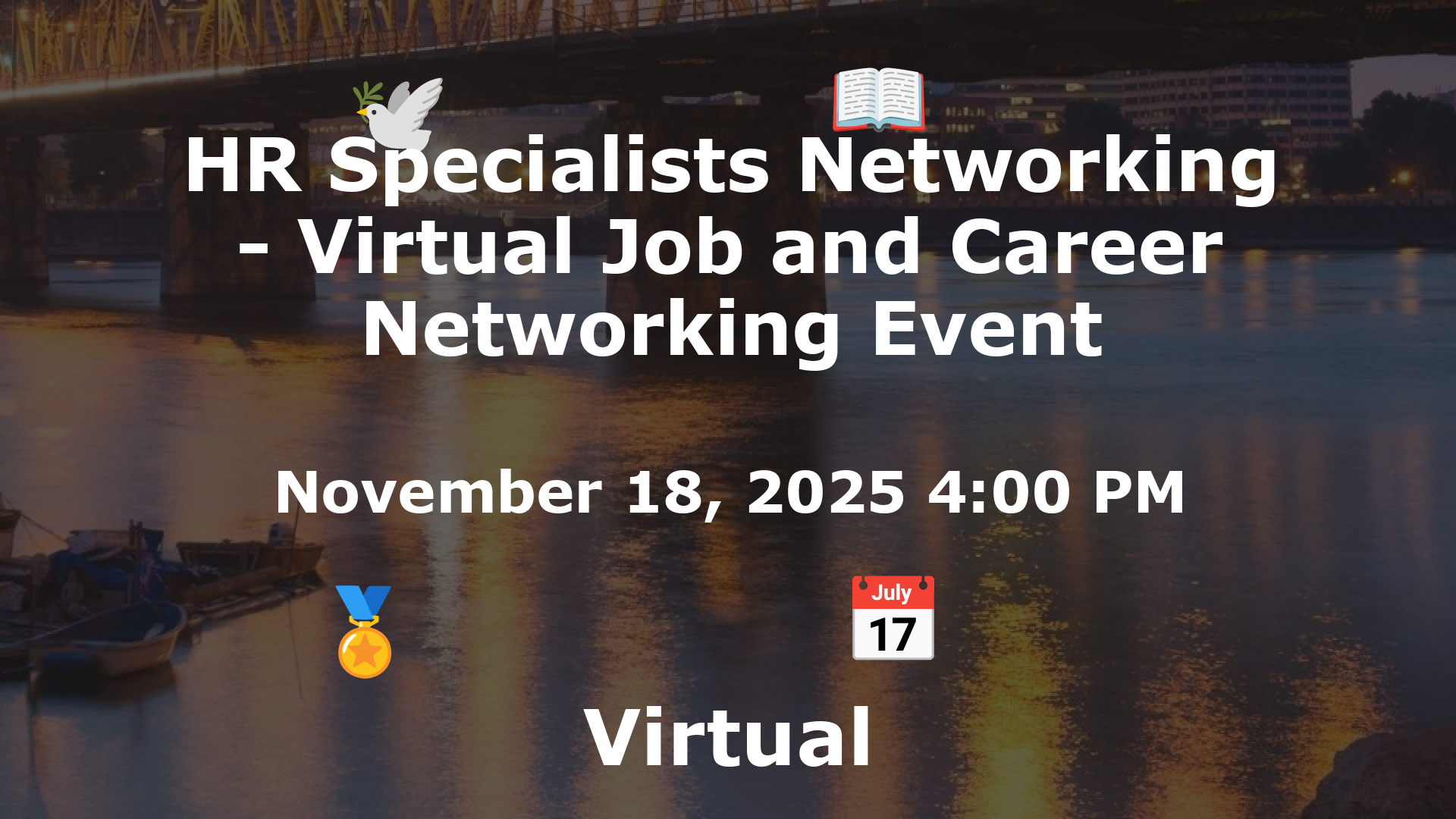 HR Specialists Networking - Virtual Job and Career Networking Event event image